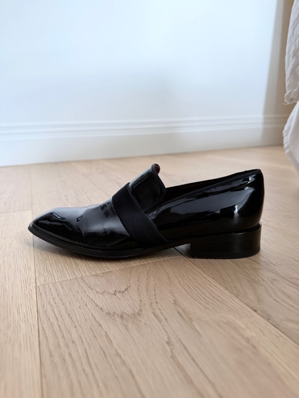 Celine Black Patent Leather Slip-On Loafers - Picture 2 of 4